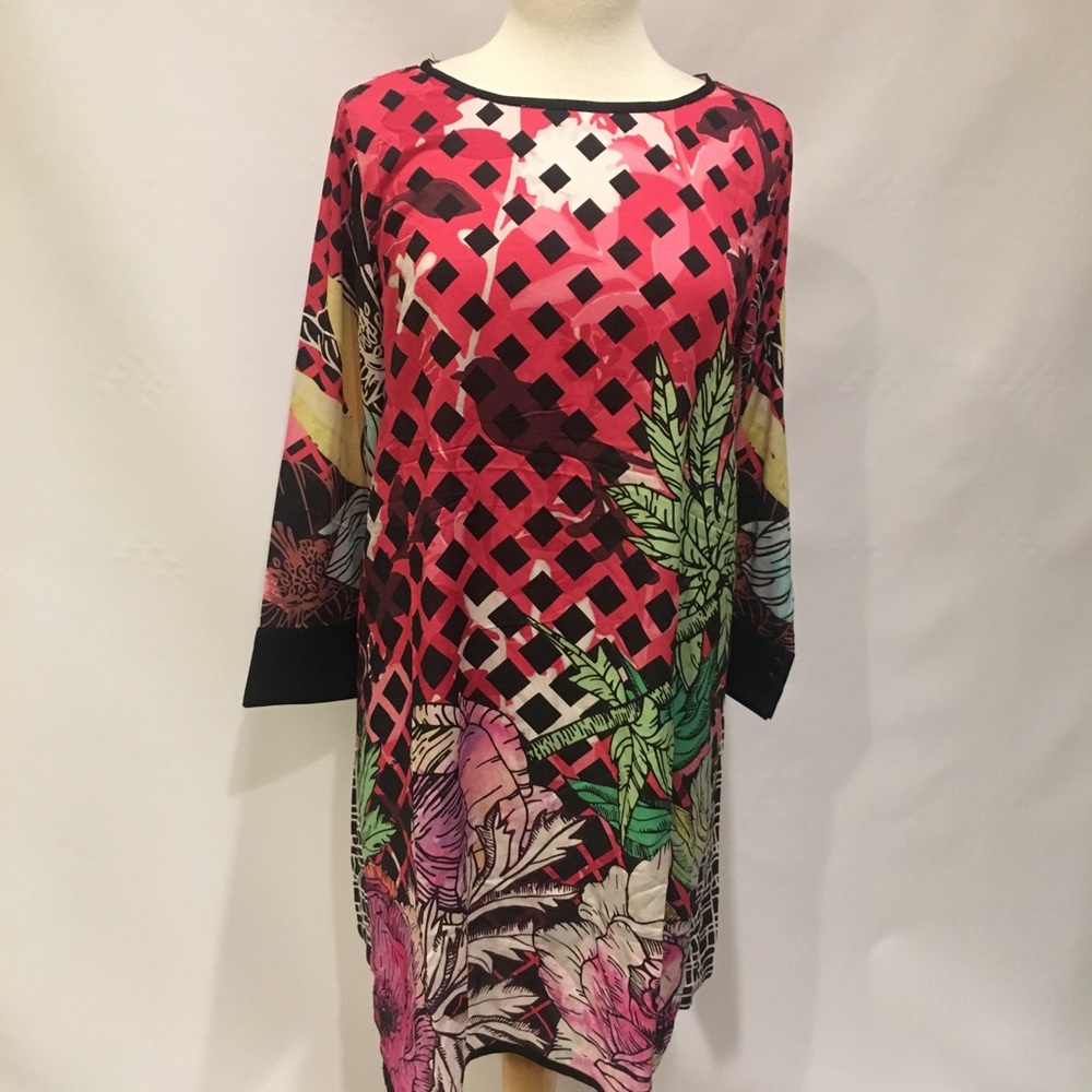 Cotton tunic cover up shirt top dress NWT hijab